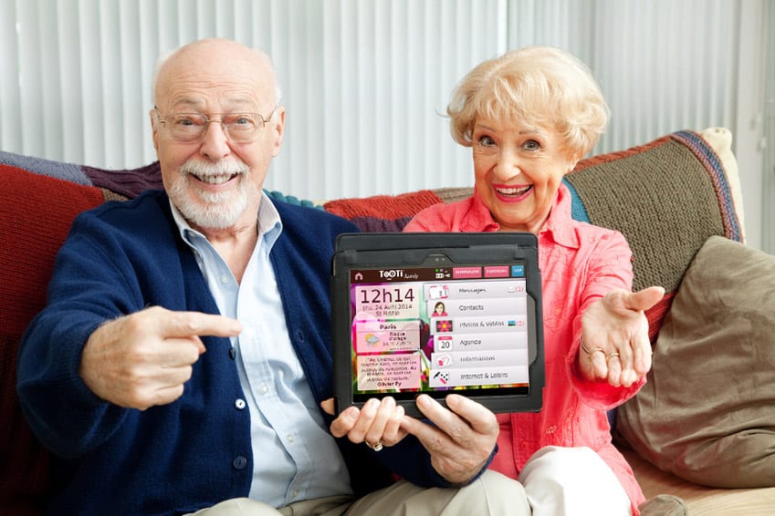 Seniors Point to Tablet PC