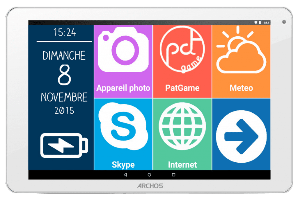 Simply Pat, tablette pour seniors