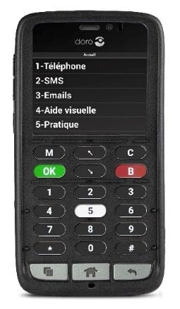 Doro 8030C-smartphone-pour-non-voyant