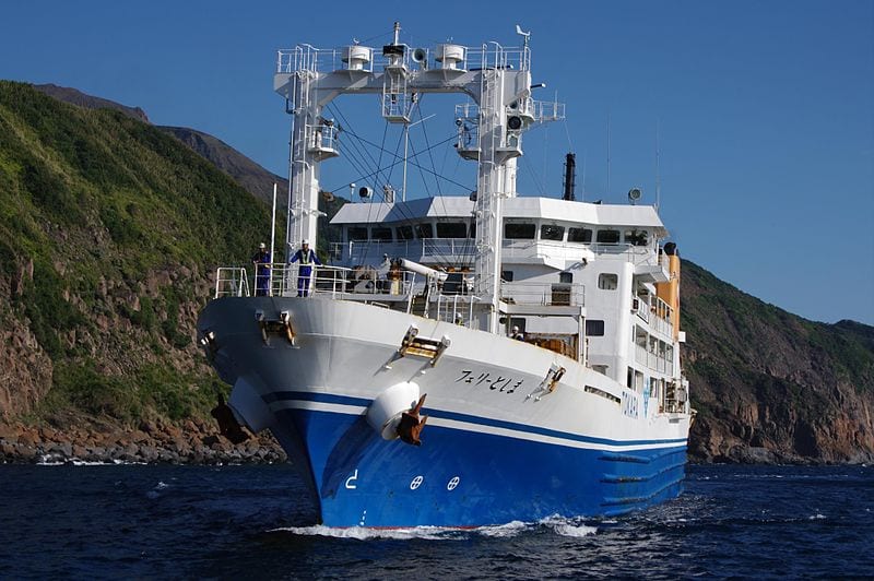 Ferry Toshima Suwanosejima island Kagoshima Japan