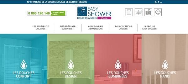 Site internet Easyshower