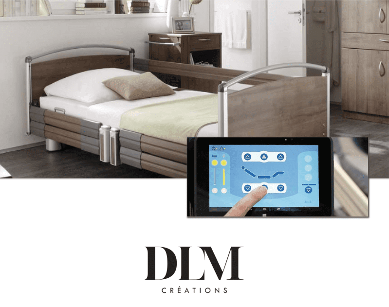 Nouveauté lit connecté Smart Care Control DLM Création 