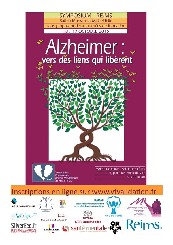 Affiche du symposium Alzheimer : vers des liens qui libèrent à reims