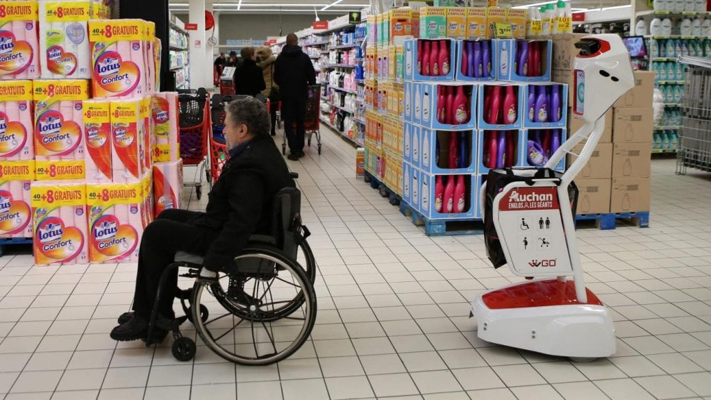 wiiGo robot pour faire ses courses en supermarché