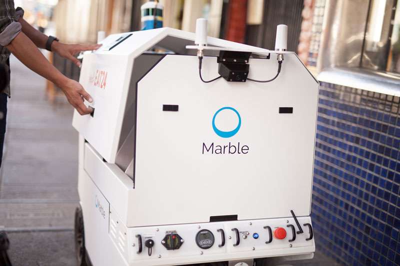 Robot Marble livreur de repas à San Francisco