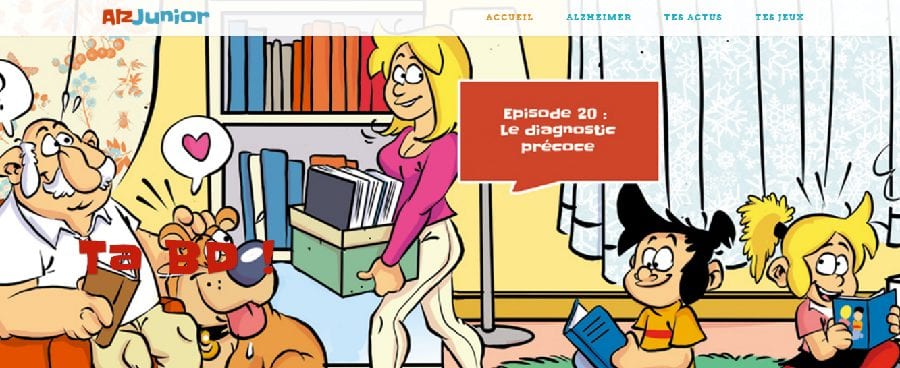 Site Internet Alzjunior pour sensibiliser les enfants à la maladie d'Alzheimer