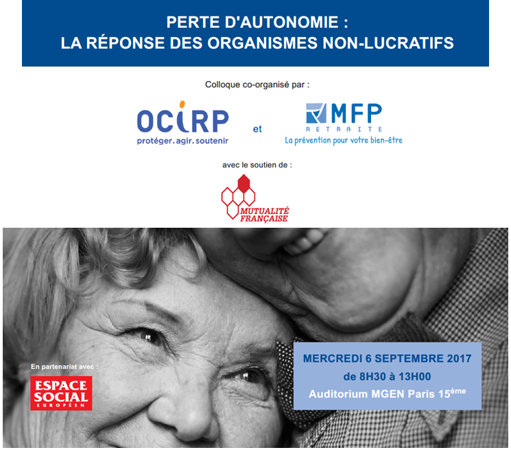 Colloque perte d'autonomie - la réponse des organismes non lucratifs