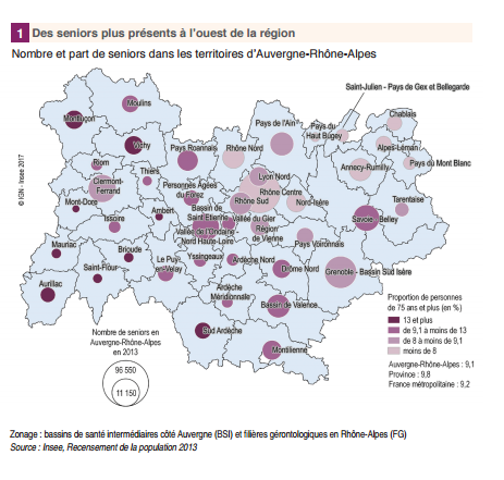 Graphique Insee - Auvergne Rhône Alpes