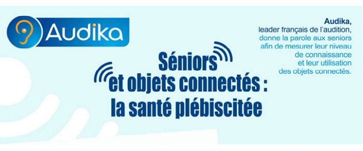 Infographie seniors et objets connectés