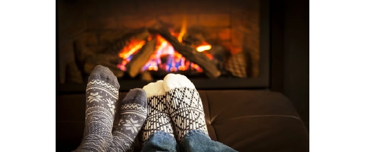 Hiver - Chaussettes - Au coin du feu