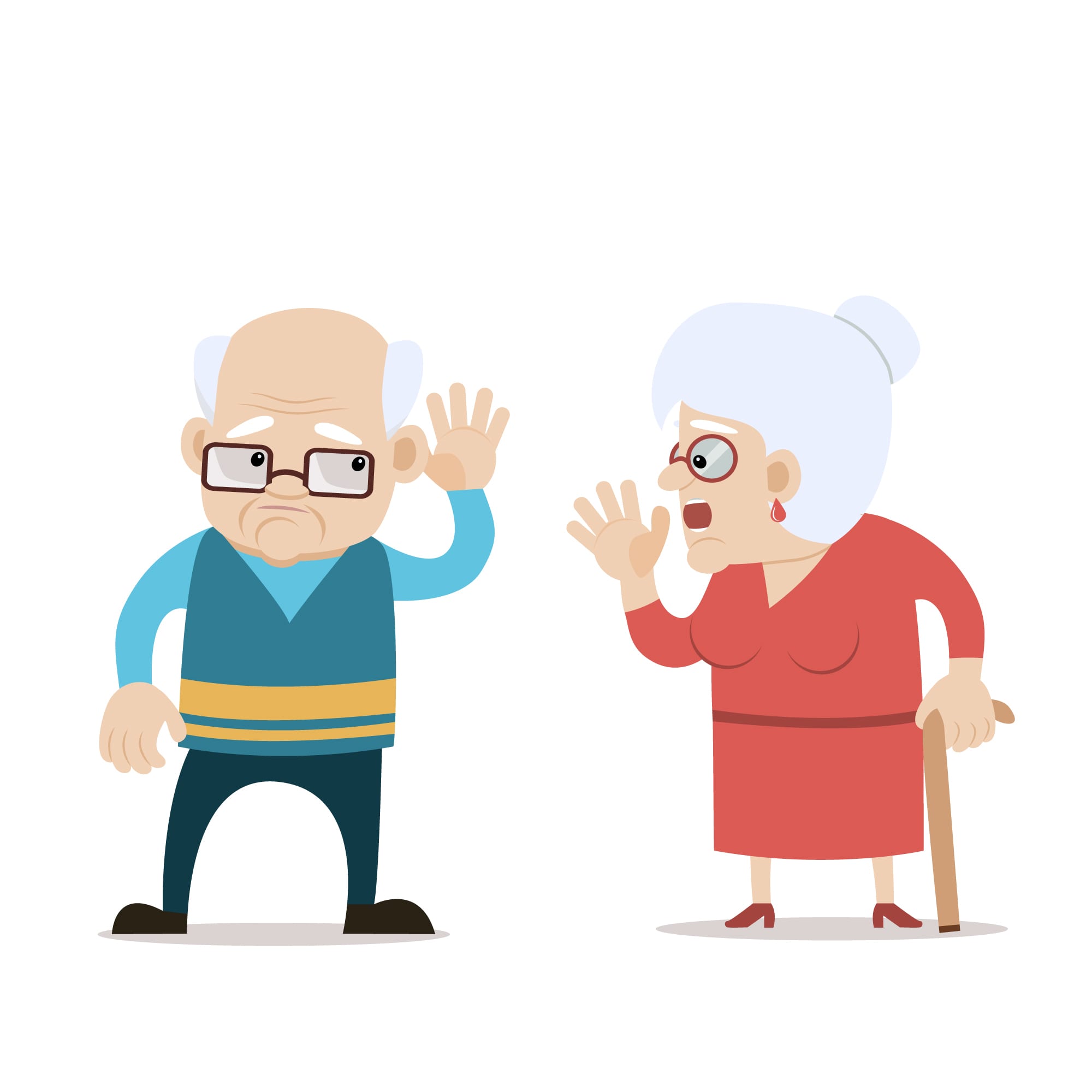 Audition - Malaudition - Couple de personnes âgées