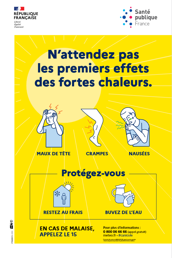 Effets dus aux fortes chaleurs et canicule