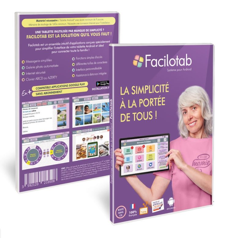 FACILOTAB - Tablette Senior - Simple et Intuitive, Idéal pour