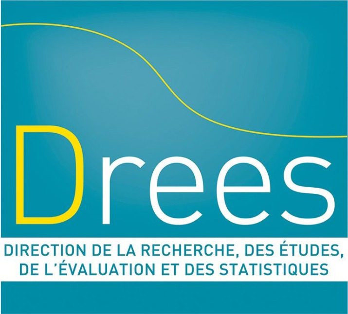 DREES (Direction de la Recherche des Études de l'Évaluation et des Statistiques) logo