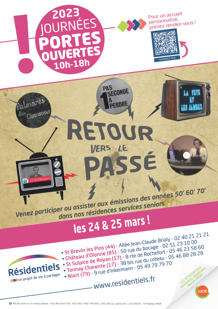 Affiche journée portes ouvertes Les Résidentiels