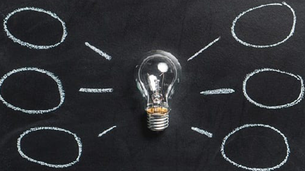 Innovation - idée - ampoule - tableau