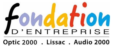 Logo de la fondation d'entreprise lissa - optic 2000 - audio 2000