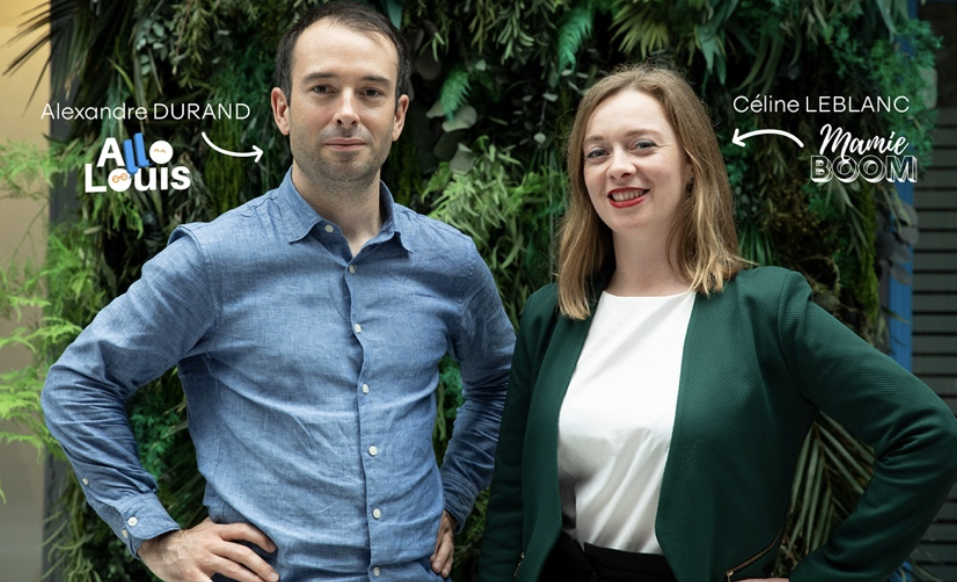 Céline Leblanc, Fondatrice de Mamie-Boom et Alexandre DURAND, Président d’Allo Louis