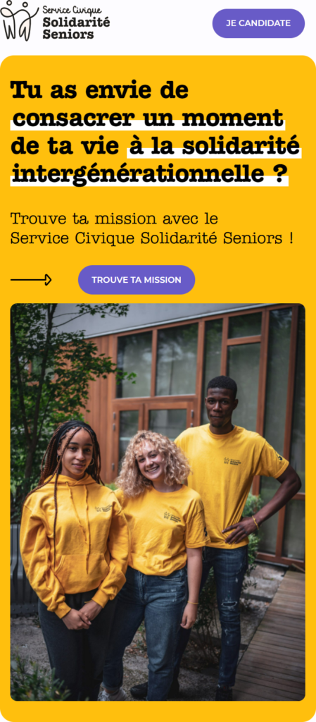 Service civique solidarité seniors