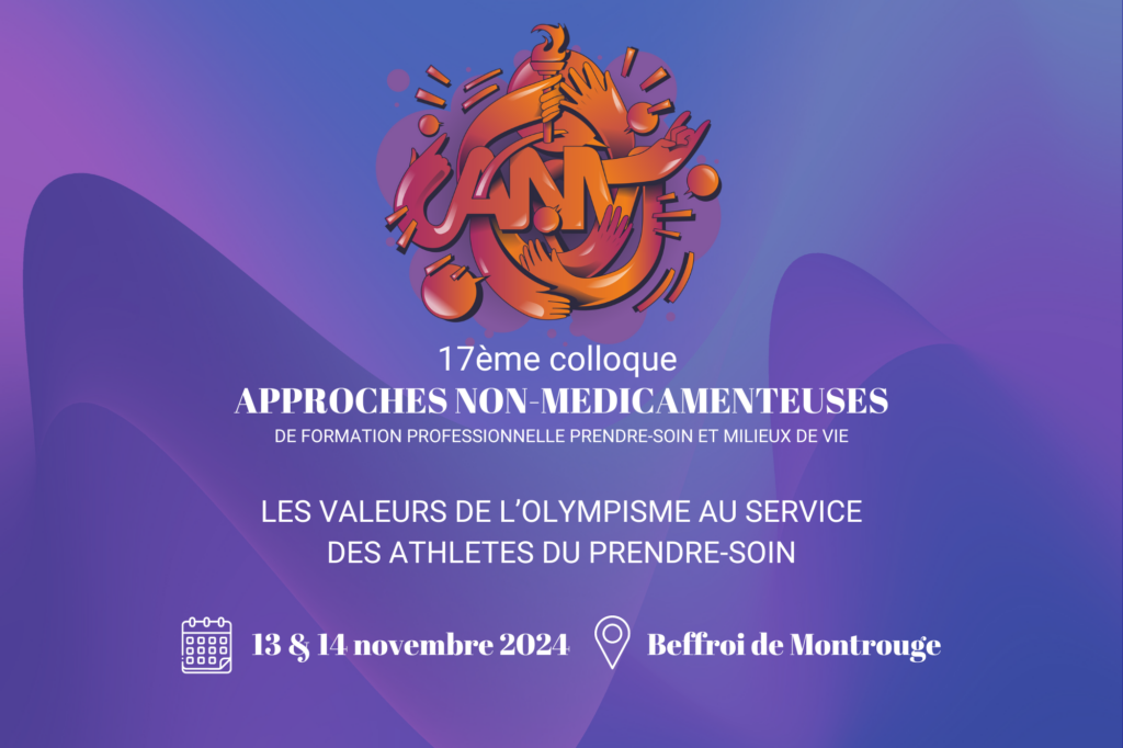 Visuel 17ème colloque Approches non médicamenteuses 2024