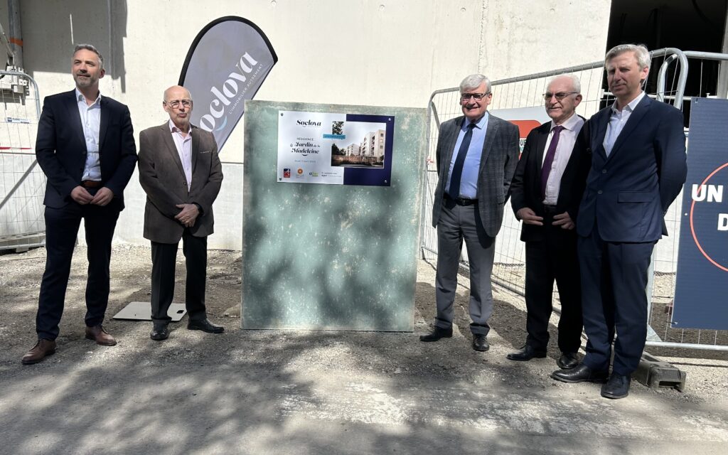 Thomas Lesage, Directeur régional Pays de La Loire Bouygues Bâtiment Grand Ouest 

Daniel Dimicoli, Président de la Soclova

Jean-Marc Verchère, Maire d’Angers, Président d’Angers Loire Métropole

Thierry Tregret, Président de VYV3 Pays de la Loire