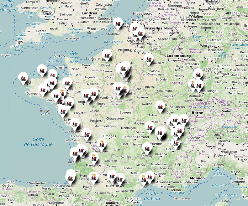 carte antennes françaises à vélo sans âge