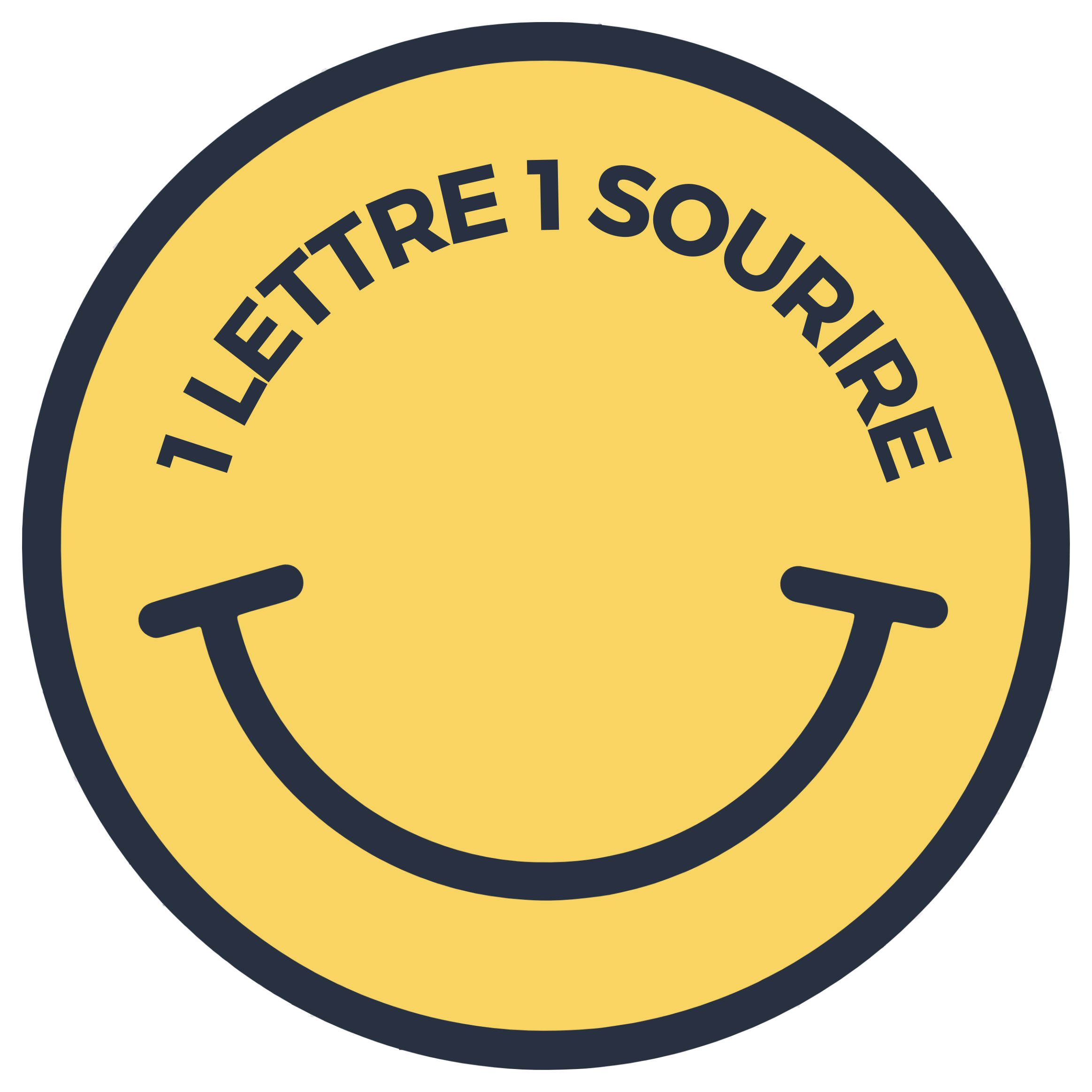 logo association 1 lettre 1 sourire