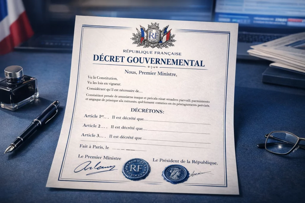 Décret Services à la personne