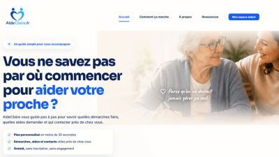 AideClaire - plateforme -aide aux aidants - perte d'autonomie
