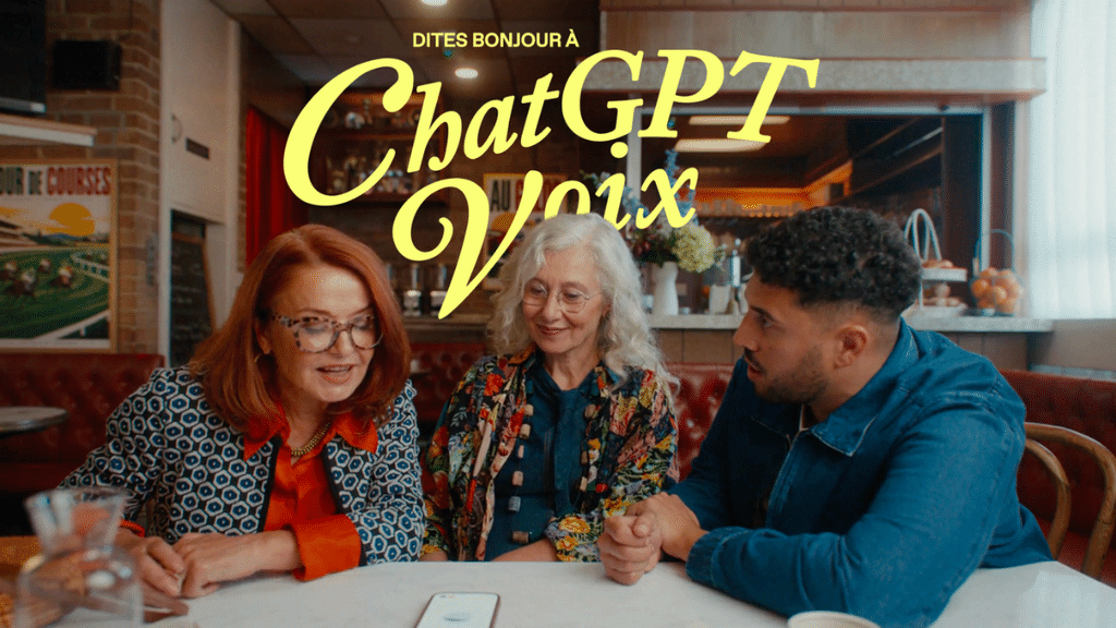 ChatGPT seniors OpenAI campagne publicitaire intelligence artificielle seniors mode vocal ChatGPT nouvelles technologies et vieillissement